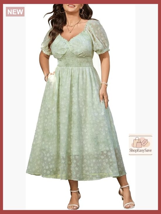 Dresses & Skirts - Plus Size Maxi Dress Sweetheart Neckline Boho Floral Chiffon Wedding Guest